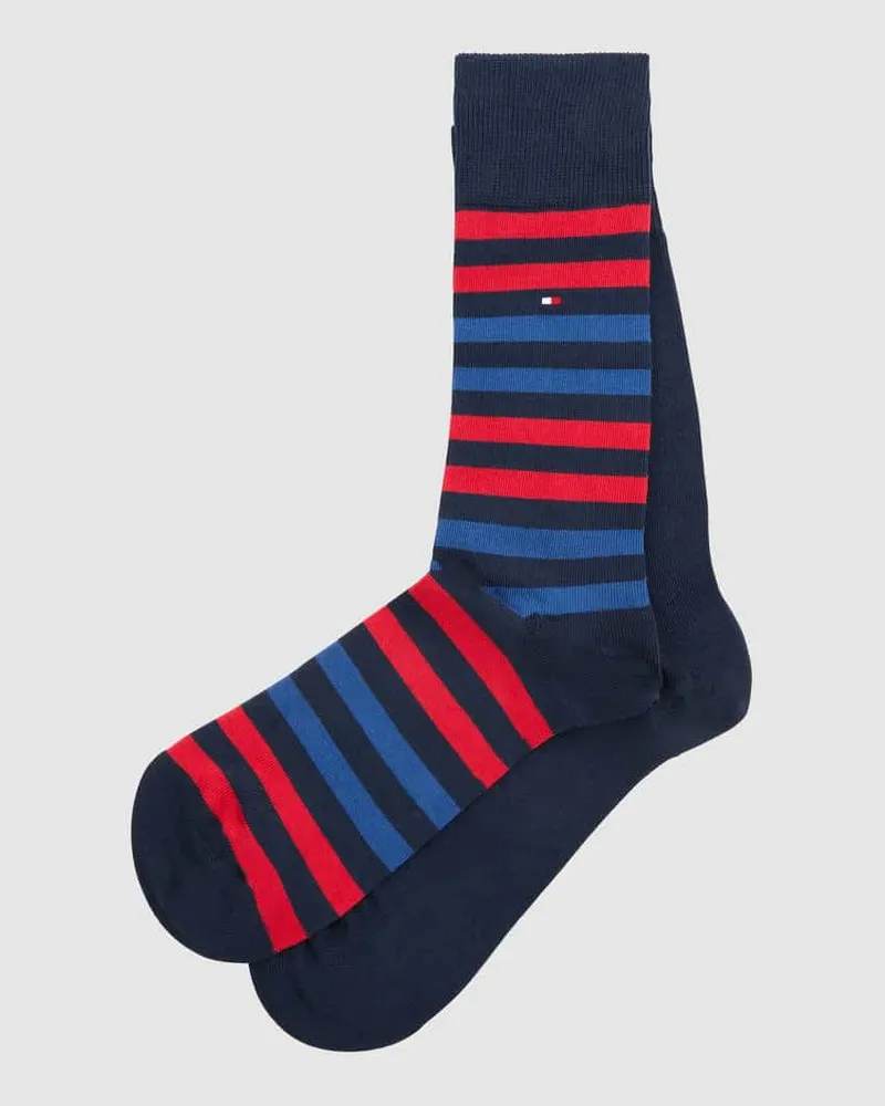 Tommy Hilfiger Socken mit Label-Detail im 2er-Pack Modell 'DUO STRIPE SOCK 