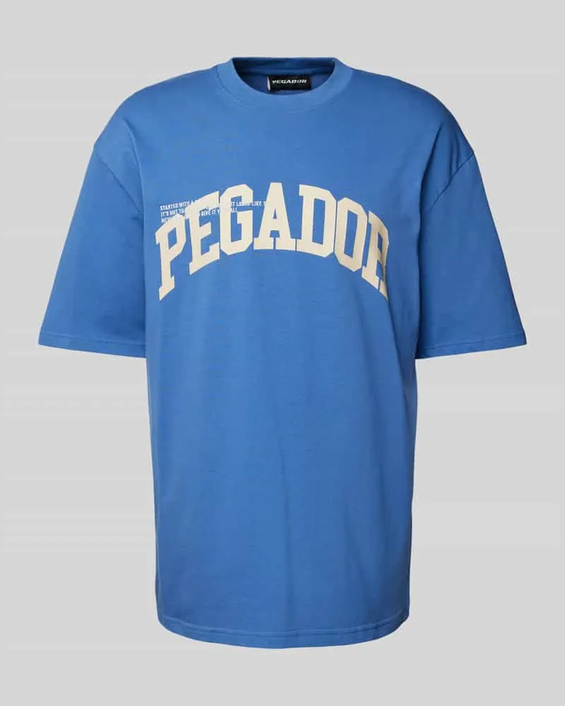 PEGADOR Oversized T-Shirt mit Label-Print Modell 'GILFORD 