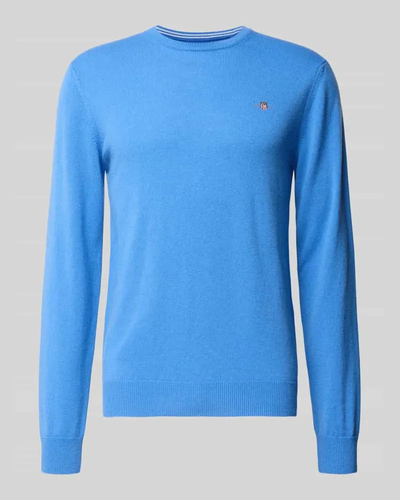 Gant Strickpullover mit gerippten Abschlüssen 