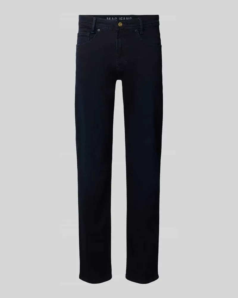 MAC Jeans Slim Fit Jeans mit Dark-Wash-Optik Modell 'Arne Dunkelblau