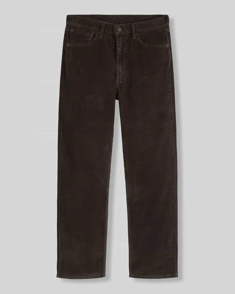 Levi's Loose Straight Fit Cordhose aus reiner Baumwolle Modell '565 Dunkelbraun