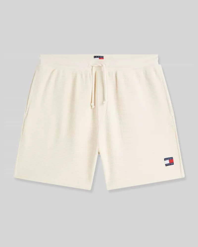 Tommy Hilfiger Regular Fit Bermuda aus reiner Baumwolle mit feiner Struktur Sand