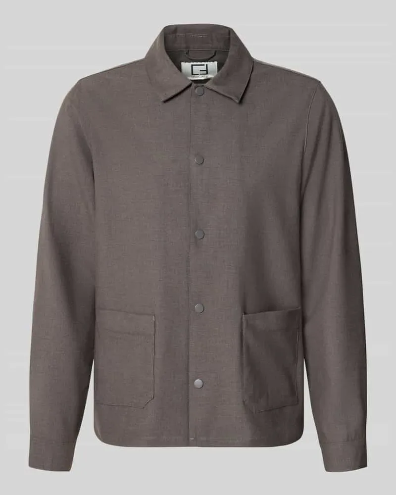 Casual Friday Overshirt mit Viskose-Anteil Modell 'ARTO Mittelbraun