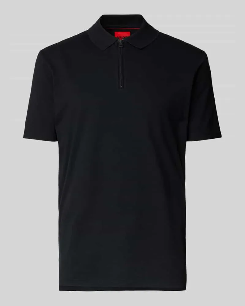 HUGO BOSS Regular Fit Poloshirt mit Label-Patch Modell 'Dekok 