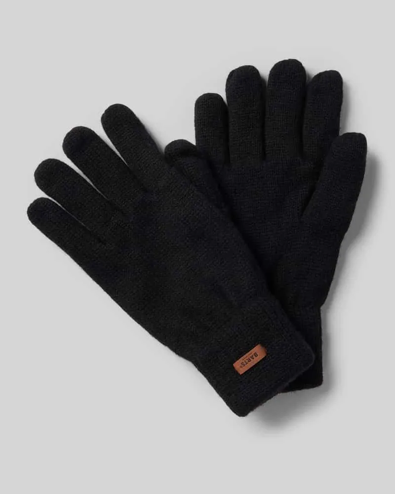 Barts Handschuhe mit Label-Detail Modell 'HAAKON Black