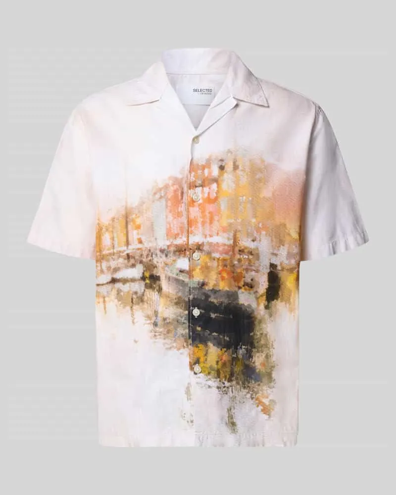Selected Homme Relaxed Fit Freizeithemd aus reiner Baumwolle 