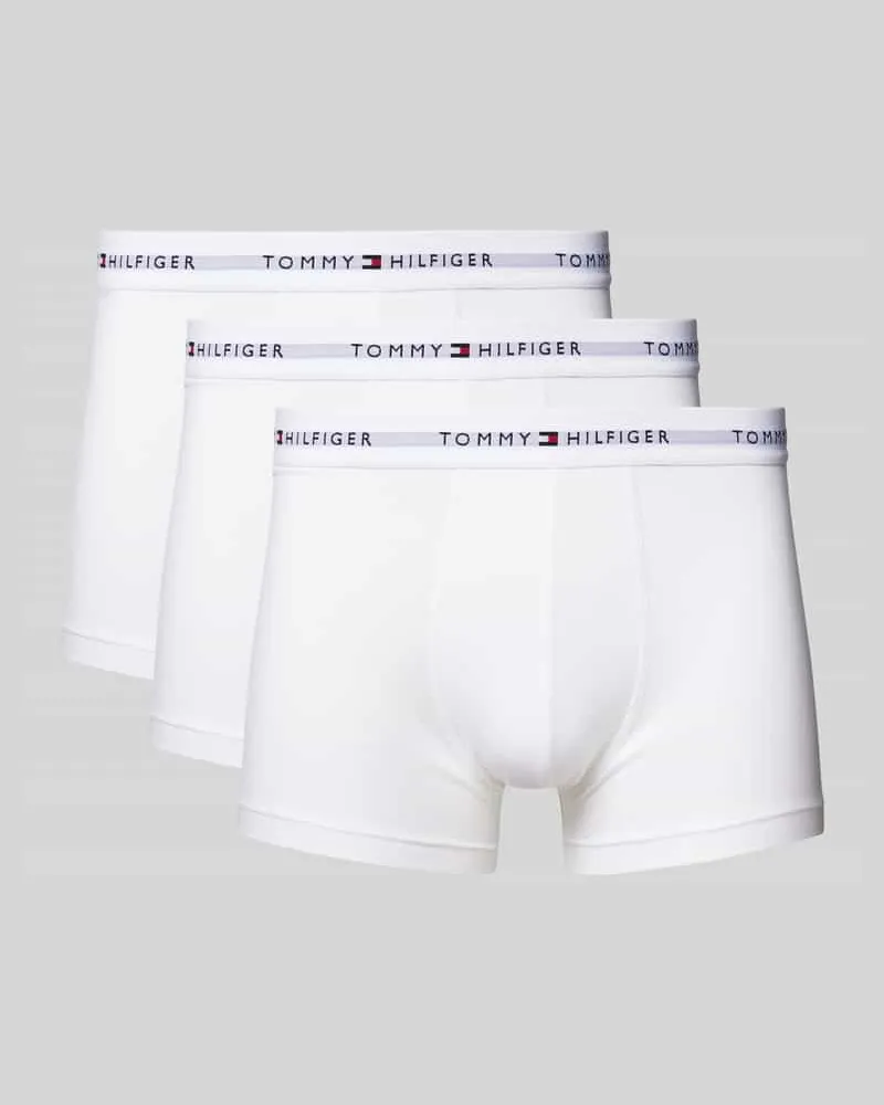 Tommy Hilfiger Regular Fit Trunks mit elastischem Label-Bund im 3er-Pack 