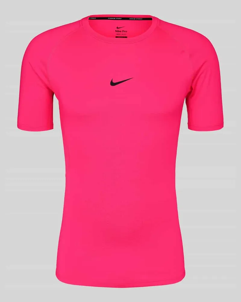 Nike Slim Fit Sport-T-Shirt mit Label-Print Pink