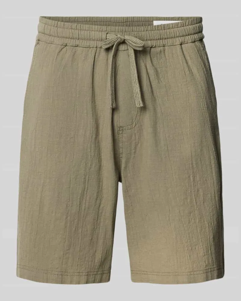 S.Oliver Relaxed Fit Stoffshorts aus einer Baumwolle Khaki