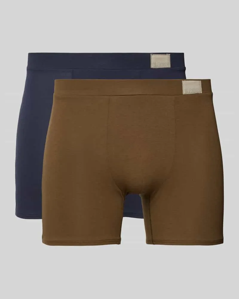 Sloggi Trunks mit Teilungsnähten im 2er-Pack Khaki