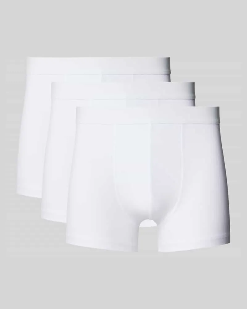 Bread & Boxers Trunks mit elastischem Bund im 3er-Pack 