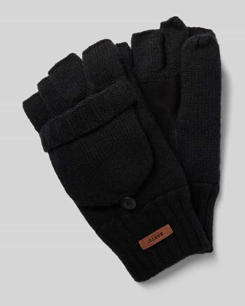 Barts Handschuhe mit Label-Detail Modell 'HAAKON Black