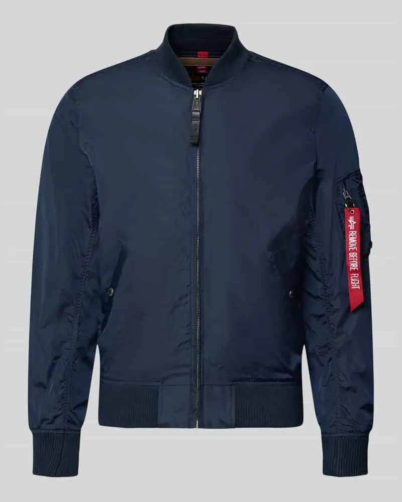 Alpha Industries Regular Fit Jacke mit Stehkragen Dunkelblau