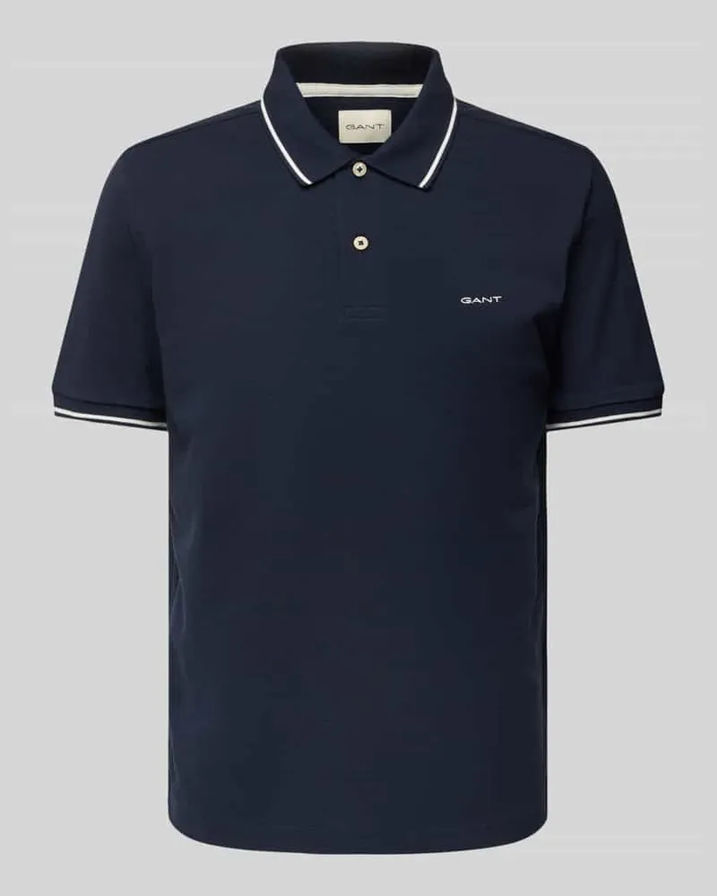 Gant Poloshirt mit Label-Stitching 