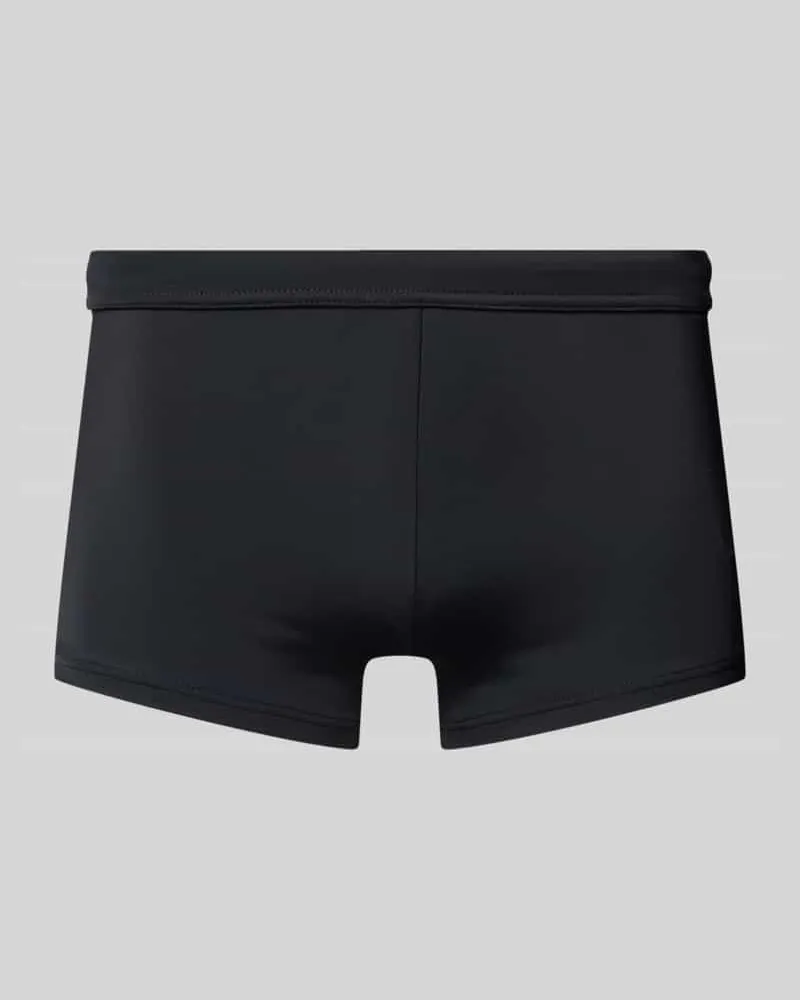 HOM Slim Fit Badeshorts mit Label-Patch Modell 'SEA LIFE 