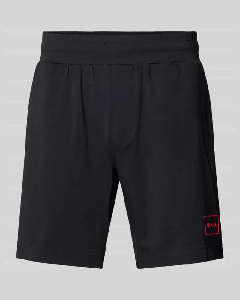 HUGO BOSS Regular Fit Shorts mit Label-Detail Modell 'Laze 