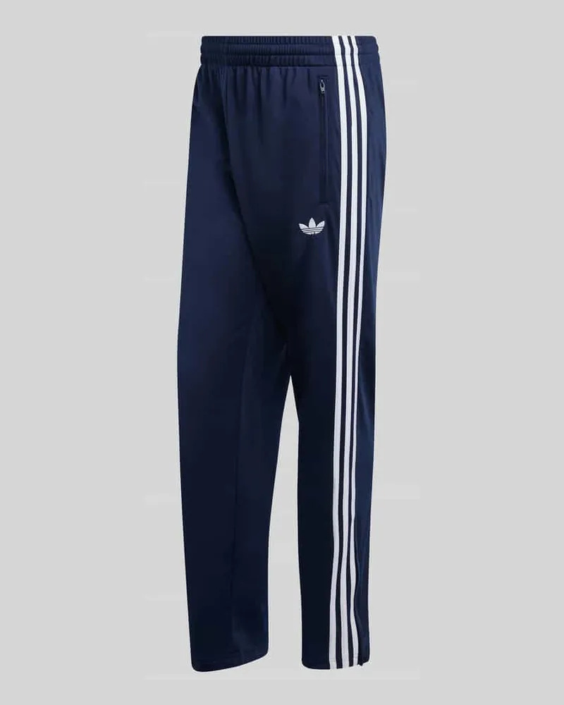 adidas Regular Fit Sweathose mit Kontraststreifen Modell 'FIREBIRD TP Marine