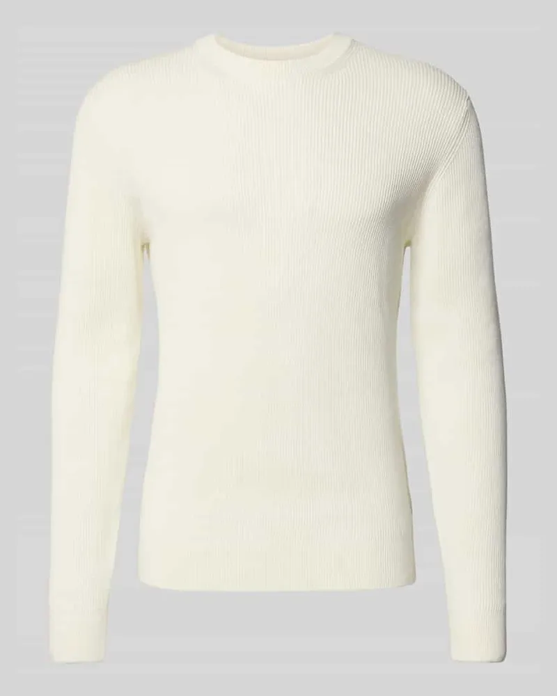 McNeal Regular Fit Strickpullover aus Baumwoll-Mix Sand