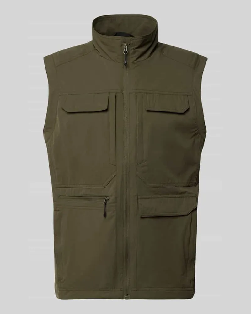 Icepeak Regular Fit Weste mit aufgesetzten Taschen Modell 'Bergheim Oliv