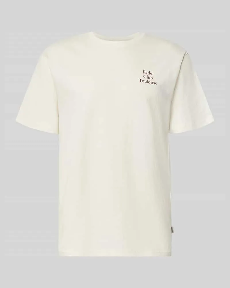 Only & Sons Relaxed Fit T-Shirt aus reiner Baumwolle Modell 'CAP Offwhite
