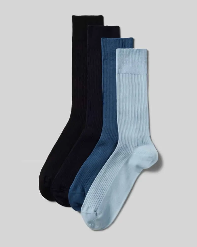 DillySocks Socken in Feinripp-Optik im 4er-Pack 