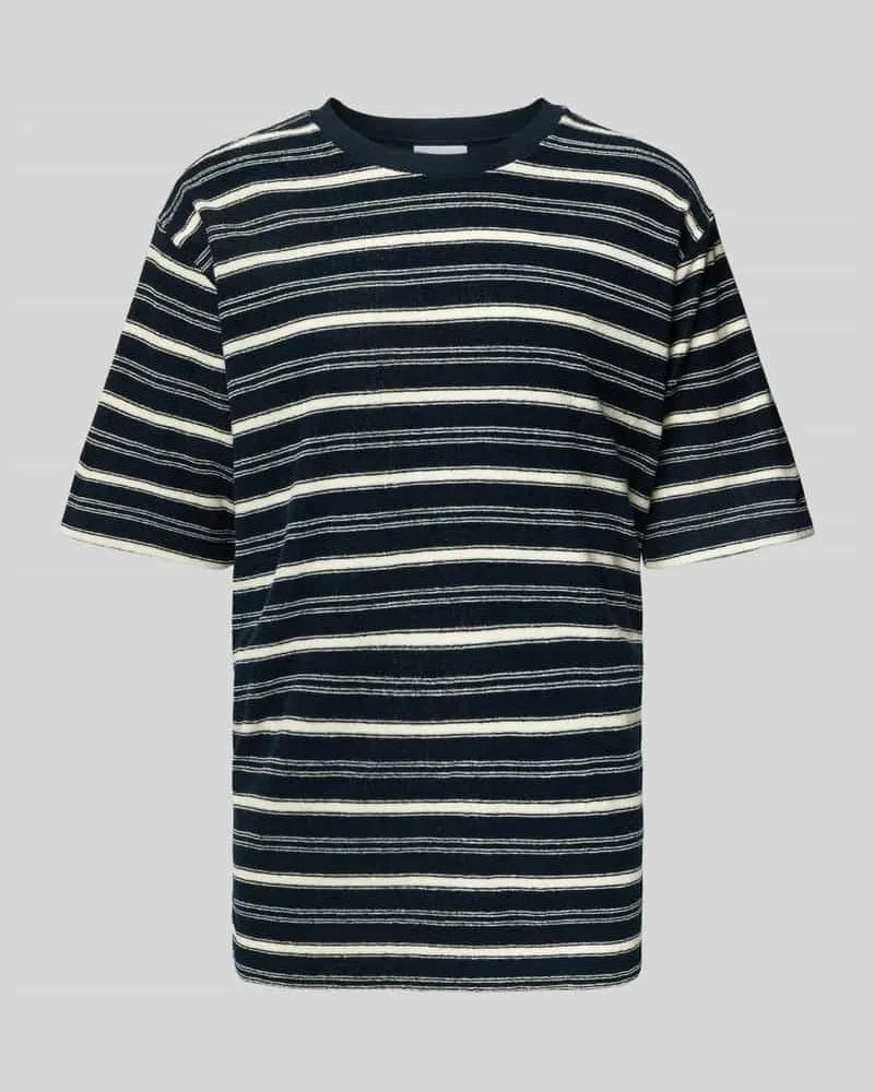 Lindbergh Oversized T-Shirt mit Rundhalsausschnitt Dunkelblau