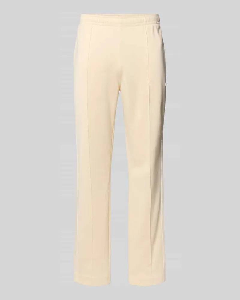 Lacoste Regular Fit Sweatpants mit Baumwoll-Anteil Beige