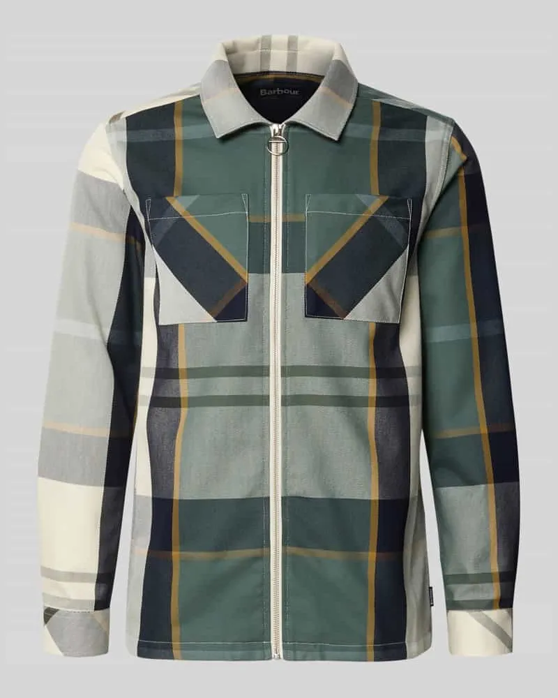 Barbour Regular Fit Hemdjacke aus reiner Baumwolle Modell 'ETTRICK Oliv