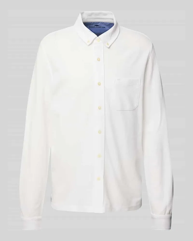 Fynch-Hatton Freizeithemd mit Button-Down-Kragen 