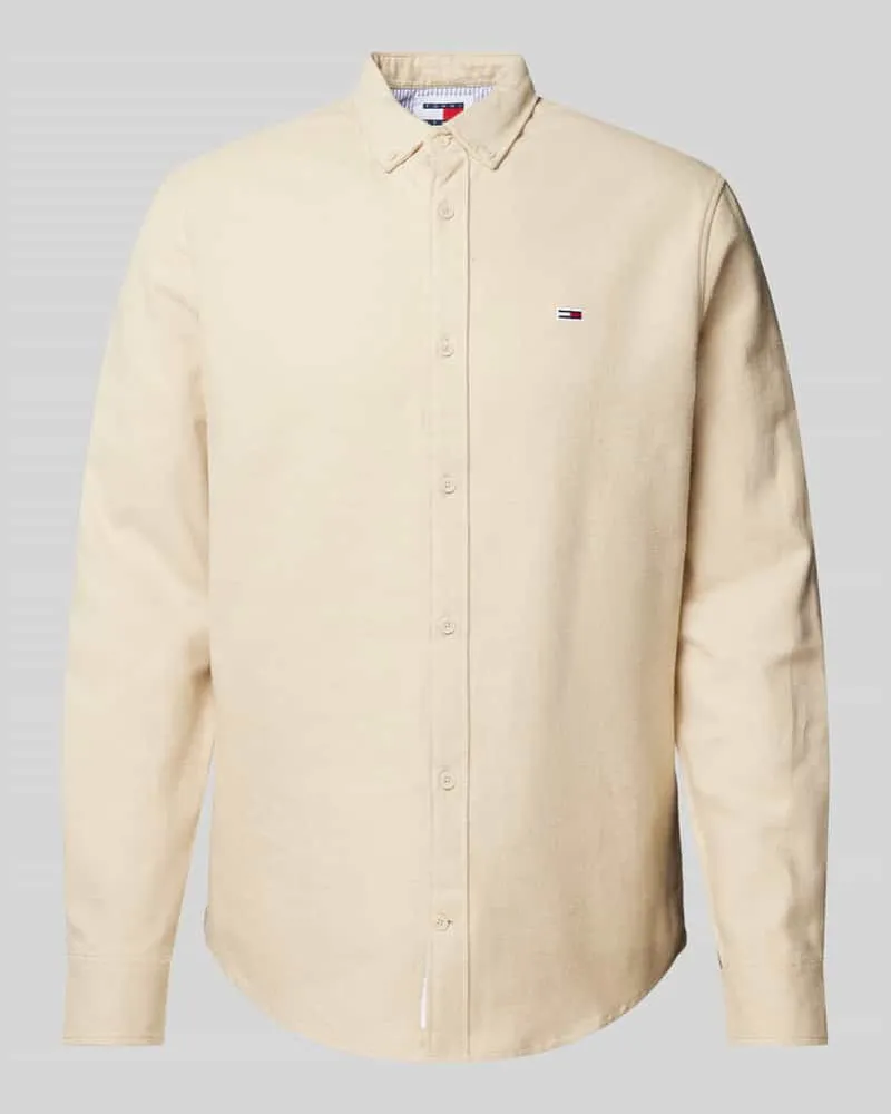 Tommy Hilfiger Regular Fit Flanellhemd mit Button-Down-Kragen 