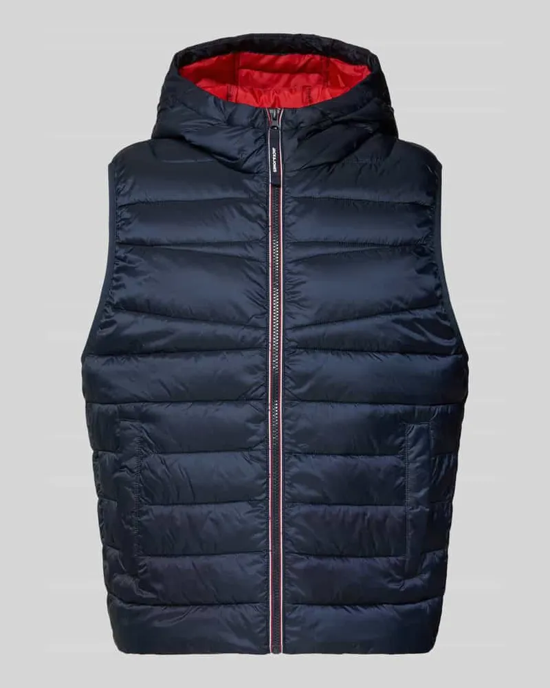 Jack & Jones Steppweste mit Kapuze und Eingrifftaschen 