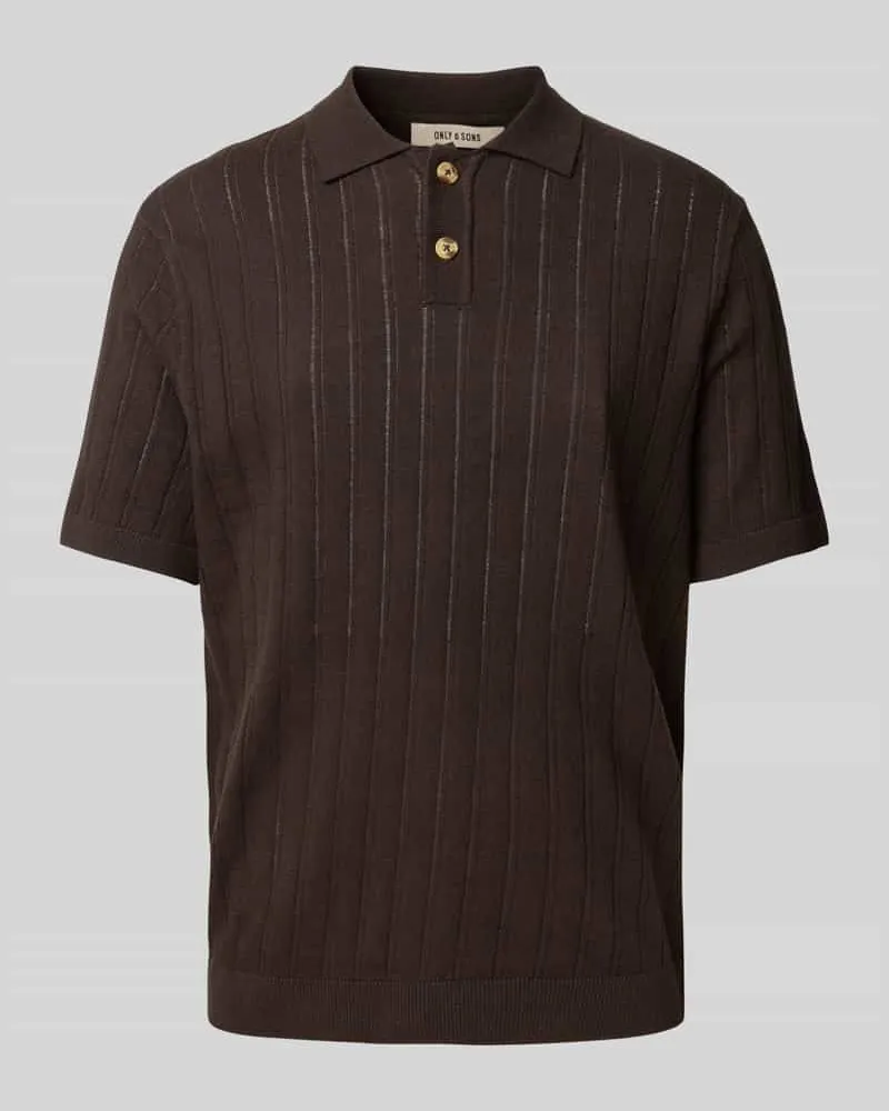 Only & Sons Regular Fit Poloshirt mit Strukturmuster Modell 'KENT LIFE 