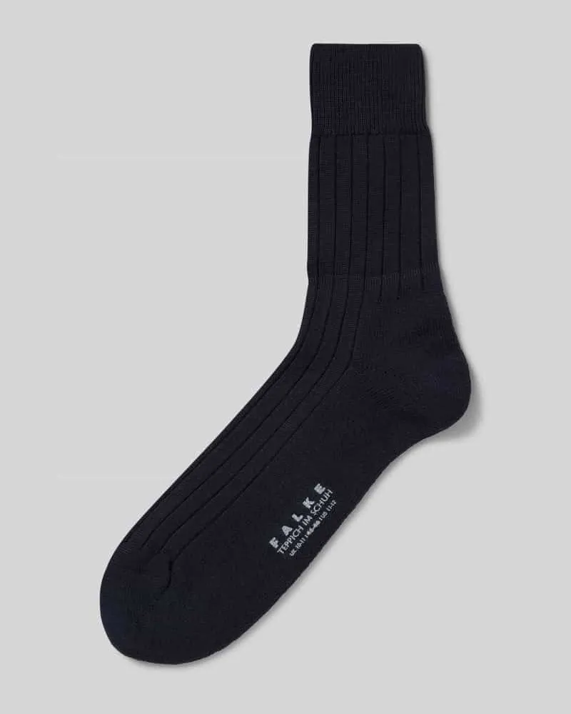 Falke Strümpfe aus Schurwollmischung Modell 'Teppich im Schuh Marine