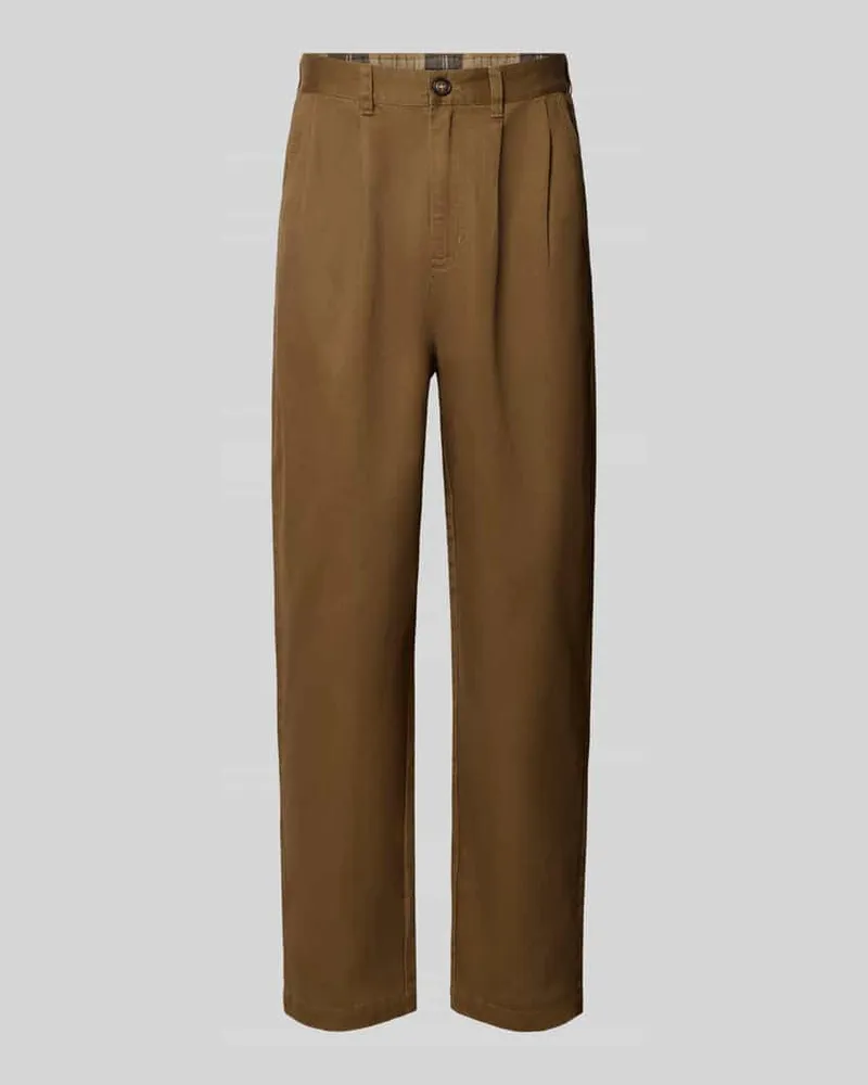 Barbour Bundfaltenhose mit Twillstruktur Sand