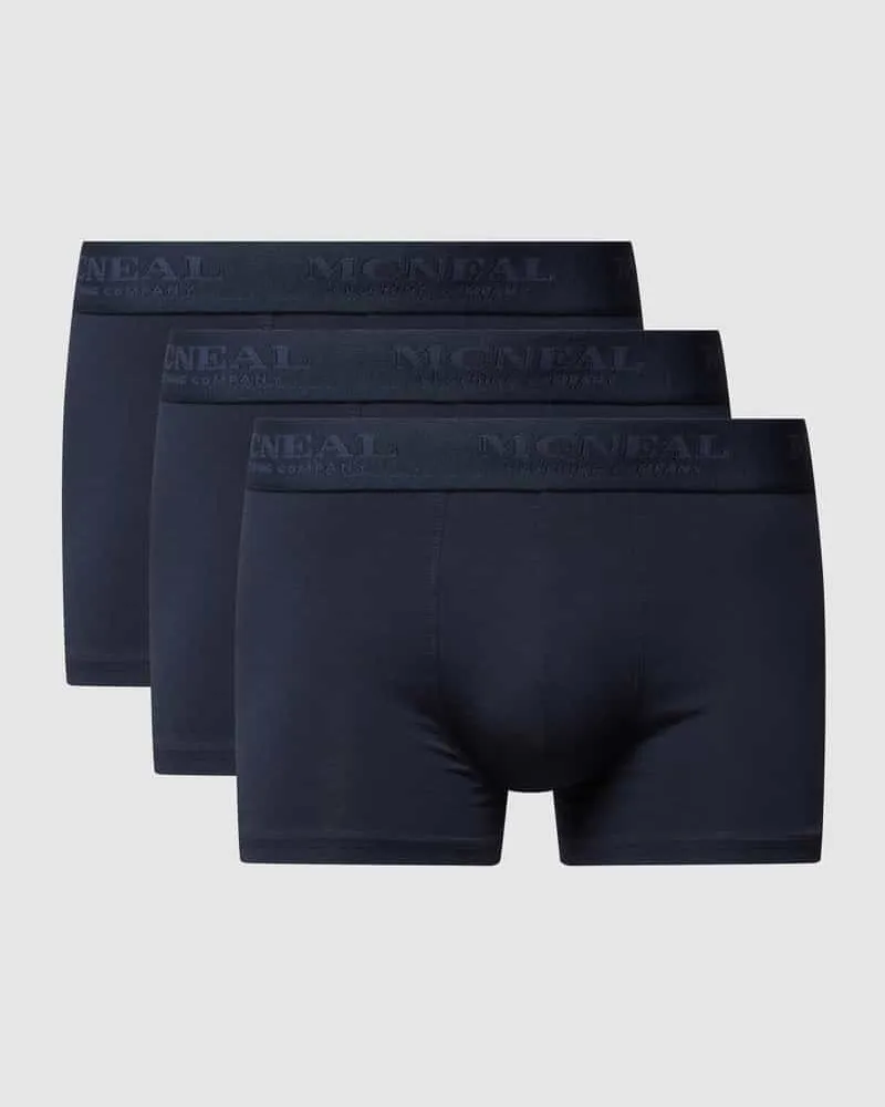 McNeal Trunks mit Label-Bund im 3er-Pack Marine