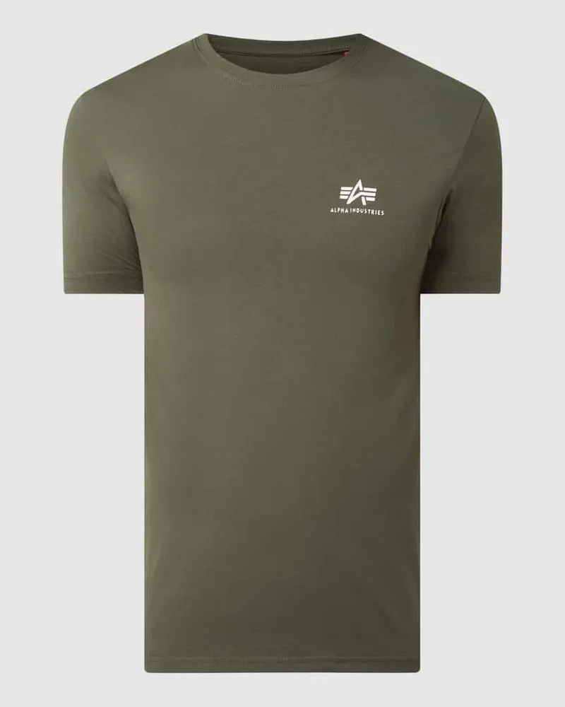 Alpha Industries T-Shirt mit Logo-Print Modell 'Basic T 