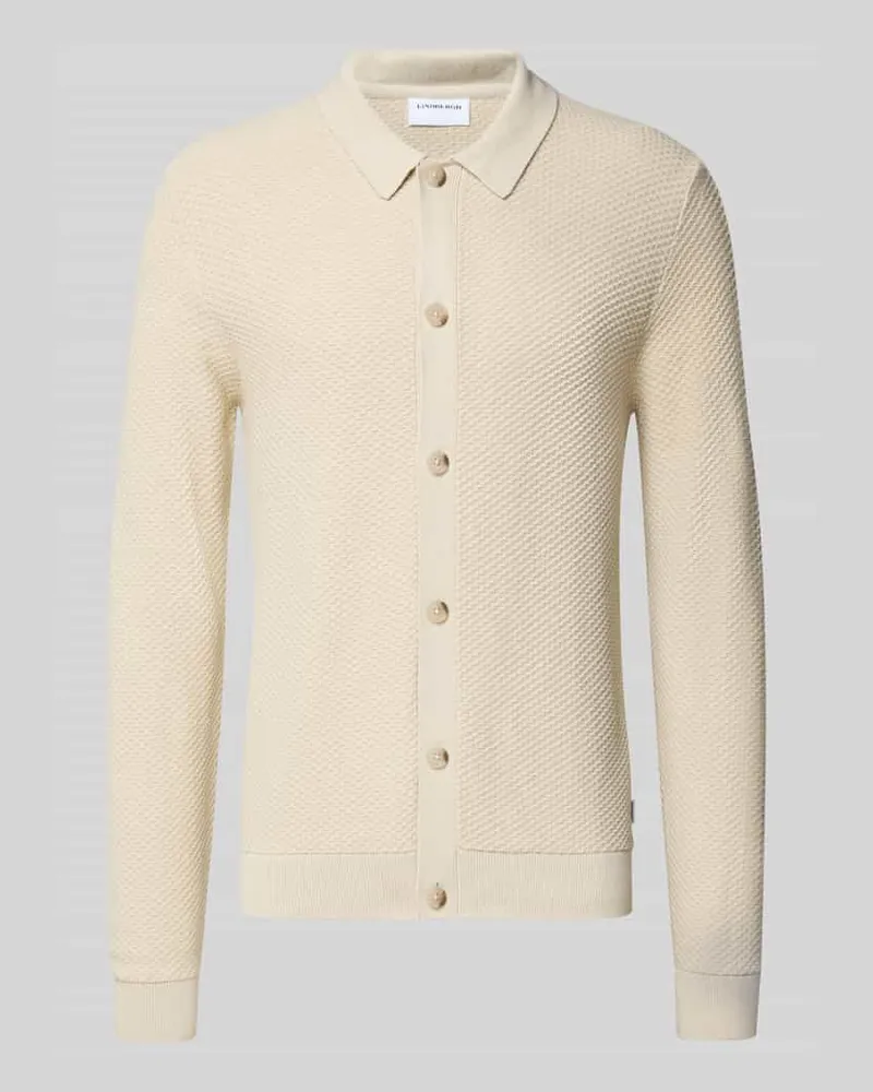 Lindbergh Strickjacke mit Knopfleiste Sand