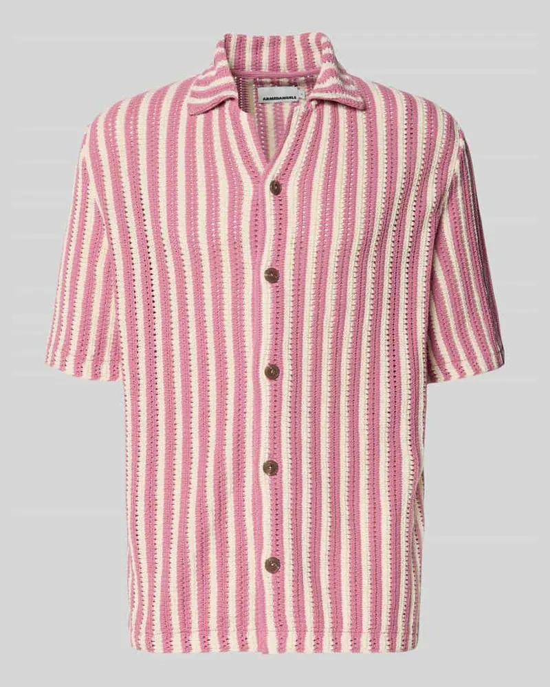 Armedangels Relaxed Fit Poloshirt aus reiner Bio-Baumwolle Rosa