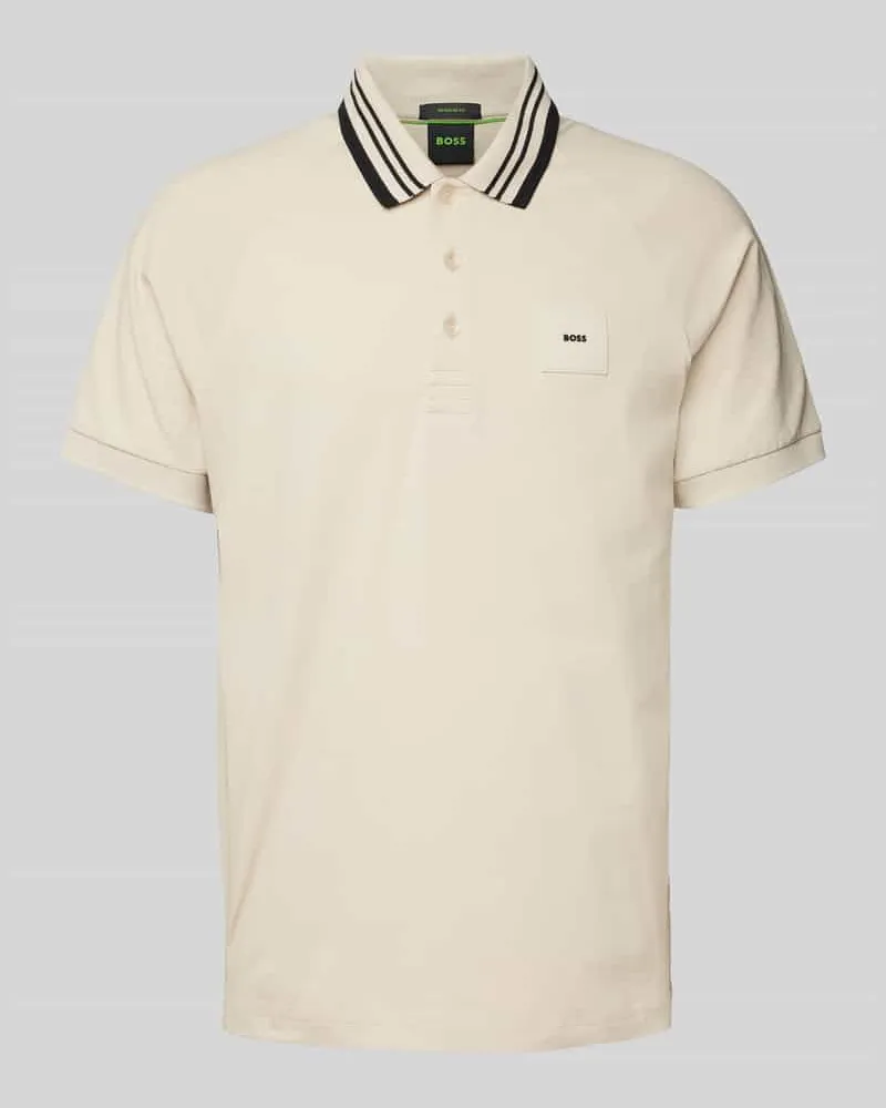HUGO BOSS Regular Fit Poloshirt mit Label-Badge Modell 'Paddy 