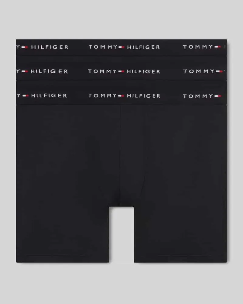 Tommy Hilfiger Trunk mit elastischem Label-Bund im 3er-Pack Black