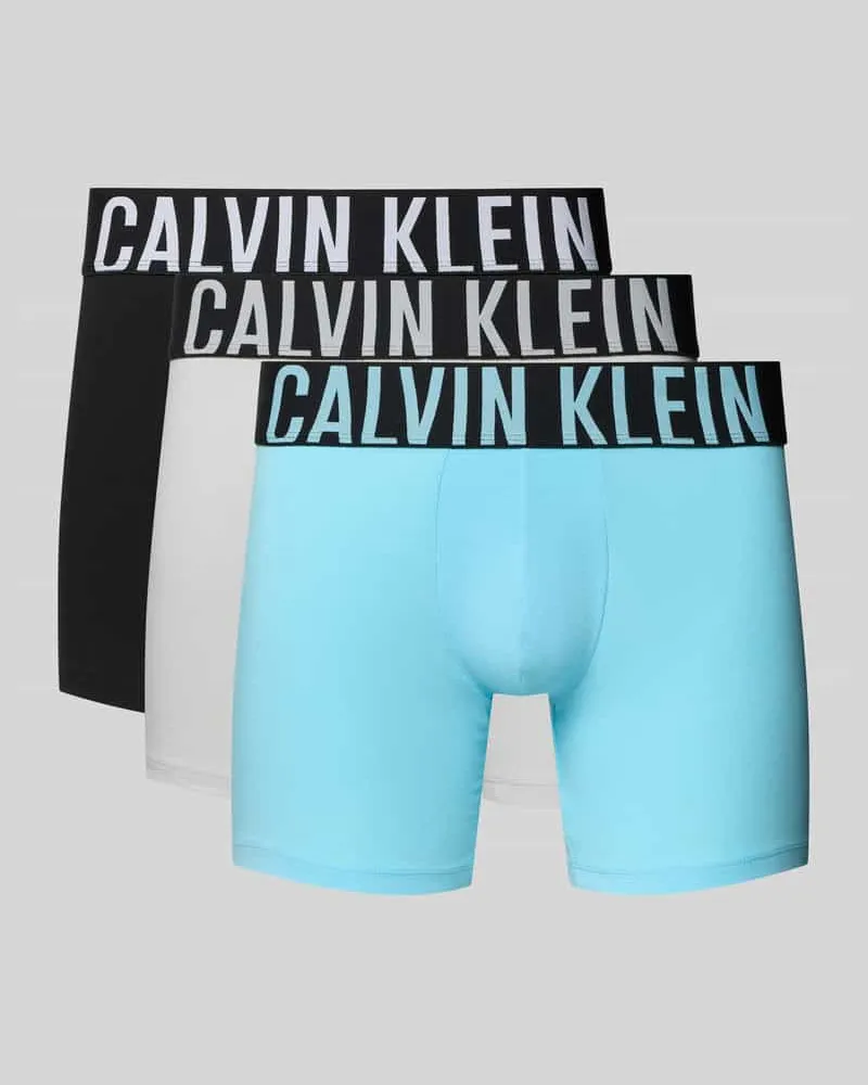 Calvin Klein Boxer Briefs im 3er-Pack mit elastischem Logo-Bund Eisblau