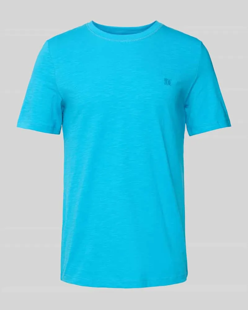 S.Oliver Regular Fit T-Shirt aus reiner Baumwolle Ocean