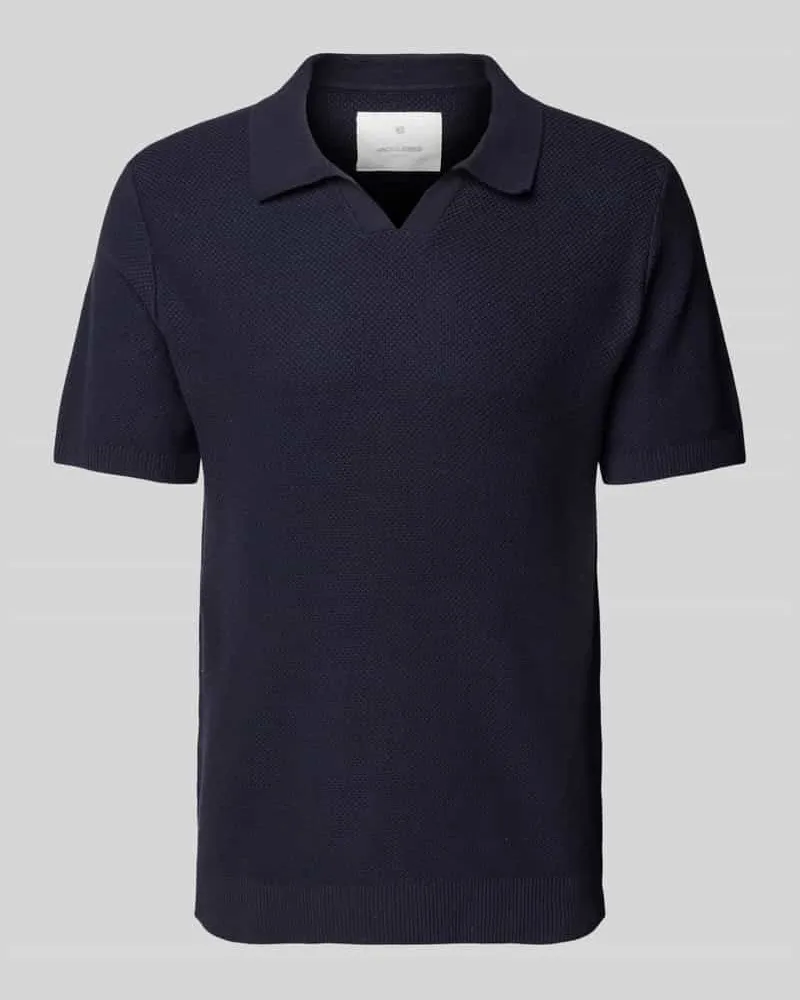Jack & Jones Regular Fit Poloshirt mit V-Ausschnitt 