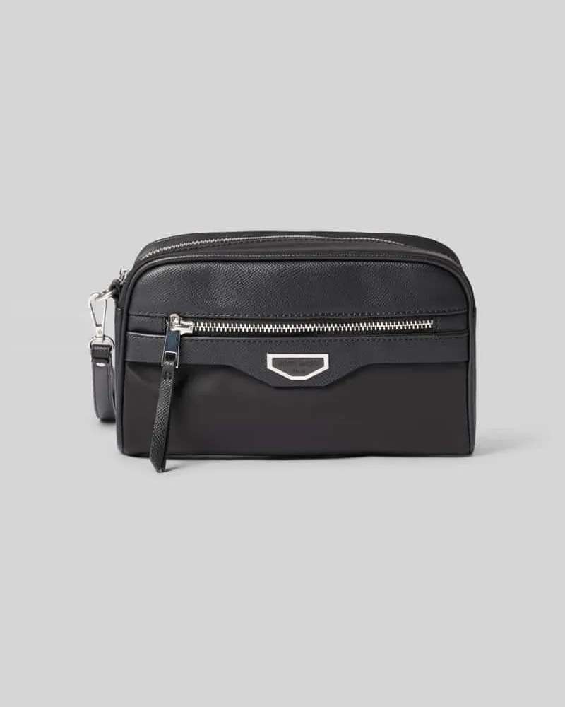 Antony Morato Kulturtasche mit Label-Detail Black
