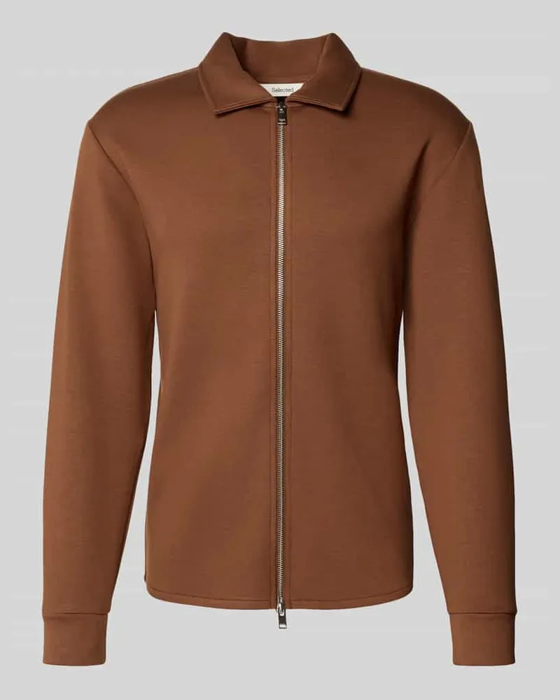 Selected Homme Regular Fit Sweatjacke aus Viskose-Mix Modell 'EMANUEL 