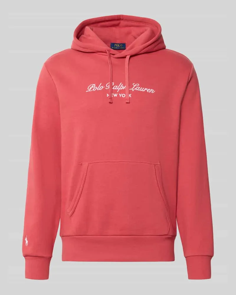 Ralph Lauren Relaxed Fit Hoodie aus Baumwoll-Mix Kirsche