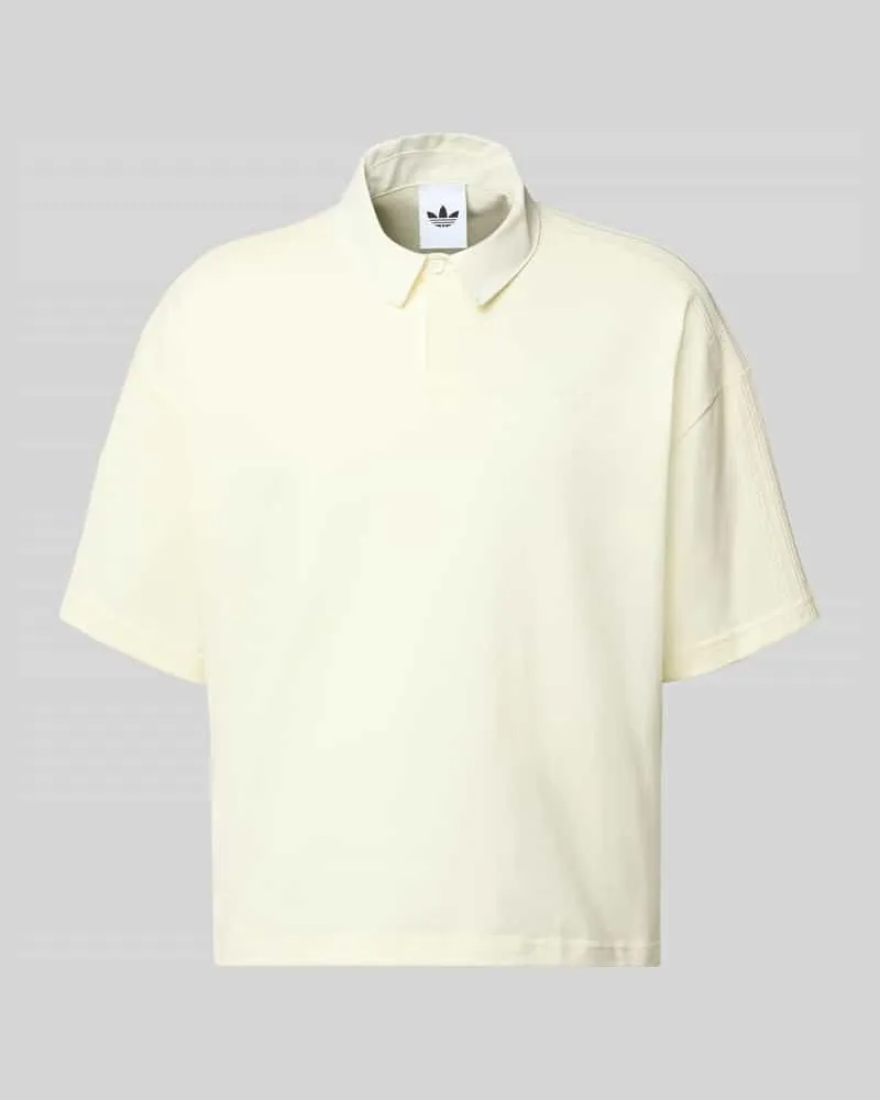 adidas Regular Fit T-Shirt mit Polo-Kragen Offwhite