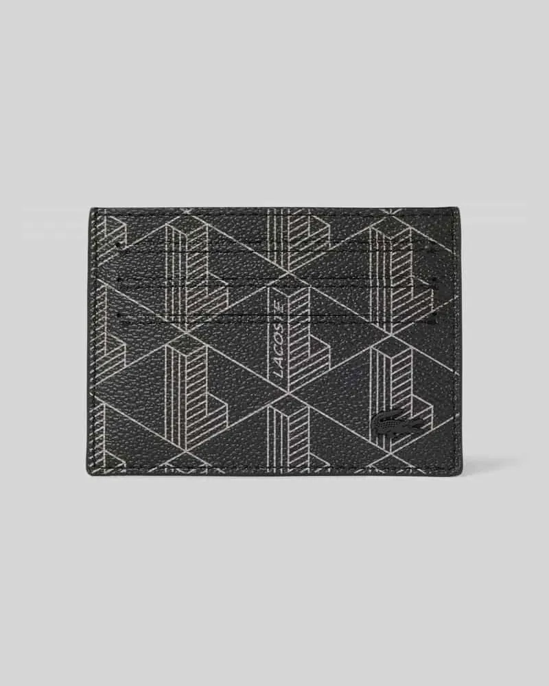 Lacoste Kartenetui in Lederoptik Modell 'MONEY PIECES Black