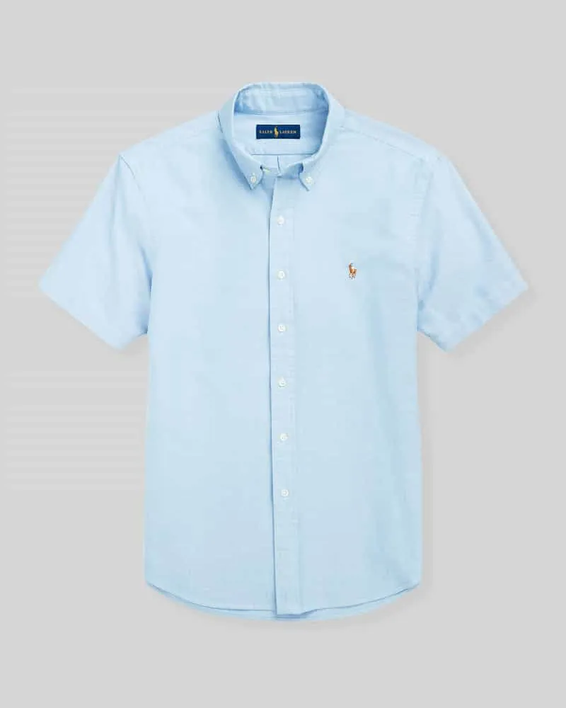 Ralph Lauren Regular Fit Freizeithemd aus reiner Baumwolle Hellblau