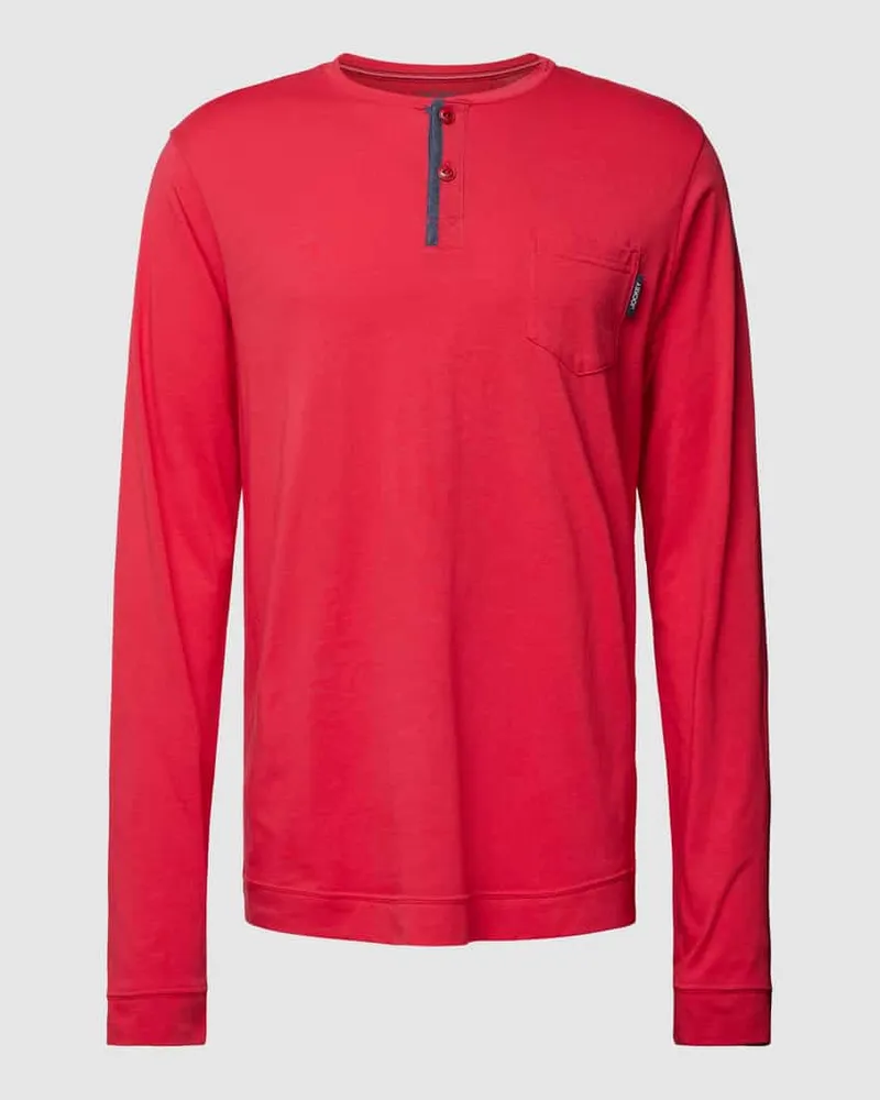 Jockey Longsleeve mit kurzer Knopfleiste Modell 'Night & Day 